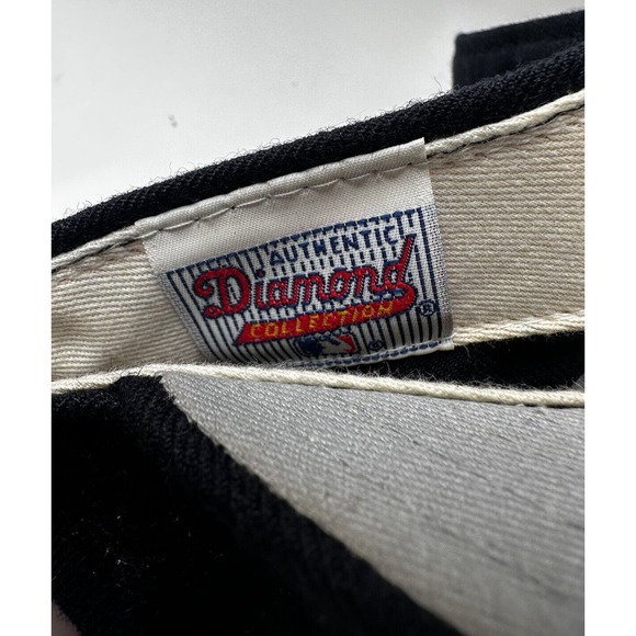 VTG Houston Astros New Era 5950 Hat Pro Model Diamond Collection 7 1/4 BLACK NOS - Picture 4 of 6
